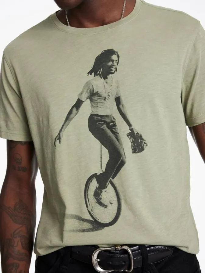 Men Graphic Tees John Varvatos PETER TOSH TEE Sage Brush