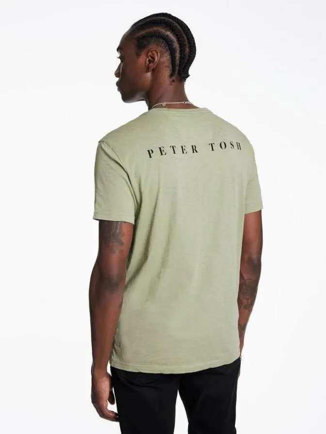 Men Graphic Tees John Varvatos PETER TOSH TEE Sage Brush