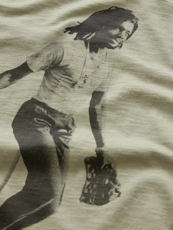 Men Graphic Tees John Varvatos PETER TOSH TEE Sage Brush