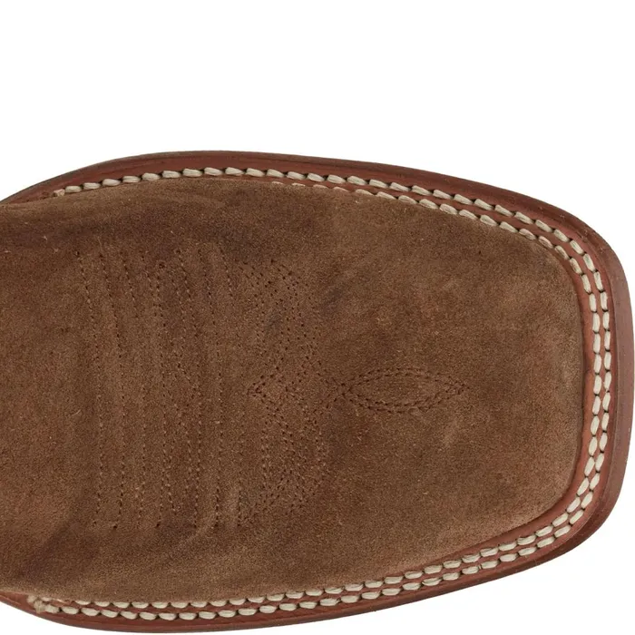 MEN Hombre 13 Suede Clay Brown Justin Boots Western