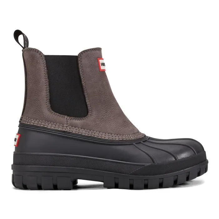 Men Insulated and Snow Boots Hunter Boots Suffolk Insulated Waterproof Duck Boots Greyblack