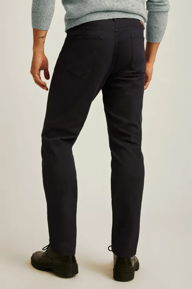 Men Italian Brushed 5Pocket Pants Jet Black Bonobos Jeans