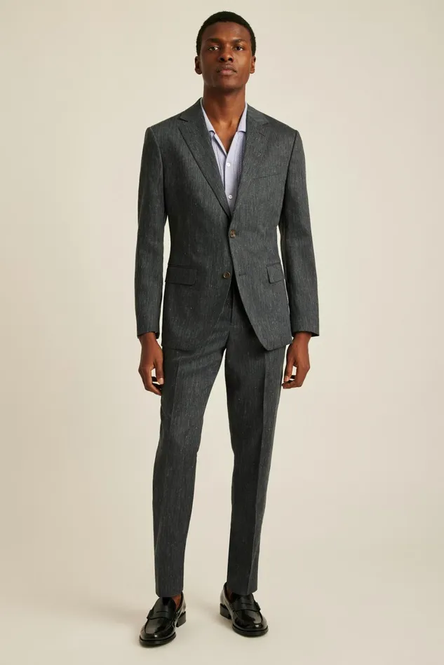 Men Italian Stretch Linen Suit Jacket Charcoal Bonobos Blazers and Sport Coats