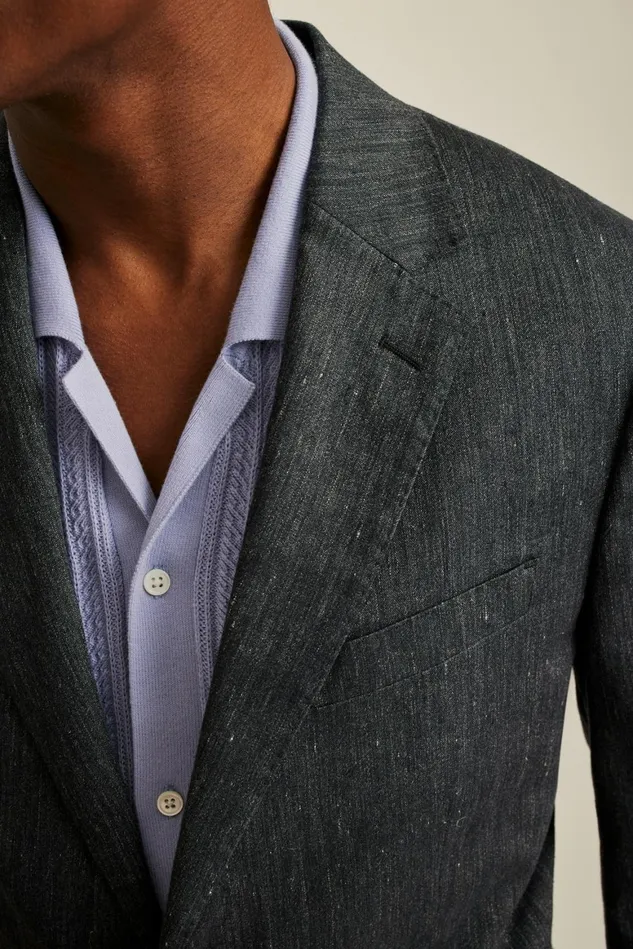 Men Italian Stretch Linen Suit Jacket Charcoal Bonobos Blazers and Sport Coats