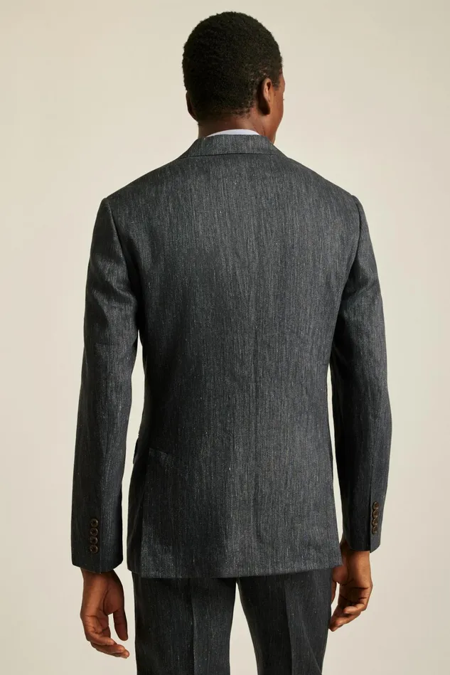 Men Italian Stretch Linen Suit Jacket Charcoal Bonobos Blazers and Sport Coats