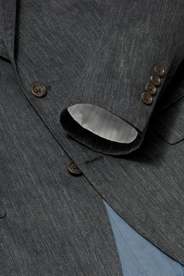 Men Italian Stretch Linen Suit Jacket Charcoal Bonobos Blazers and Sport Coats