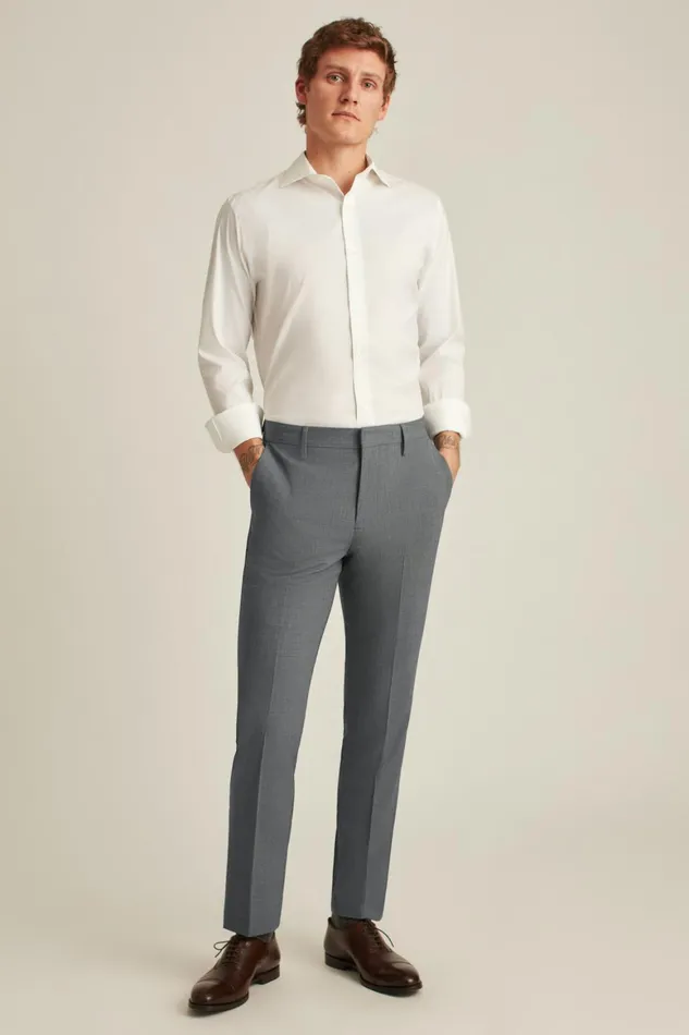Men Italian Stretch Wool Dress Pants Light Grey Bonobos Dress Pants