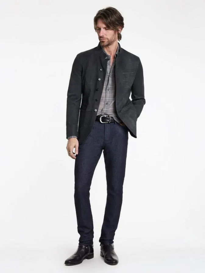 Men Jeans John Varvatos J704 8211 ADRIA WASH Regal Blue
