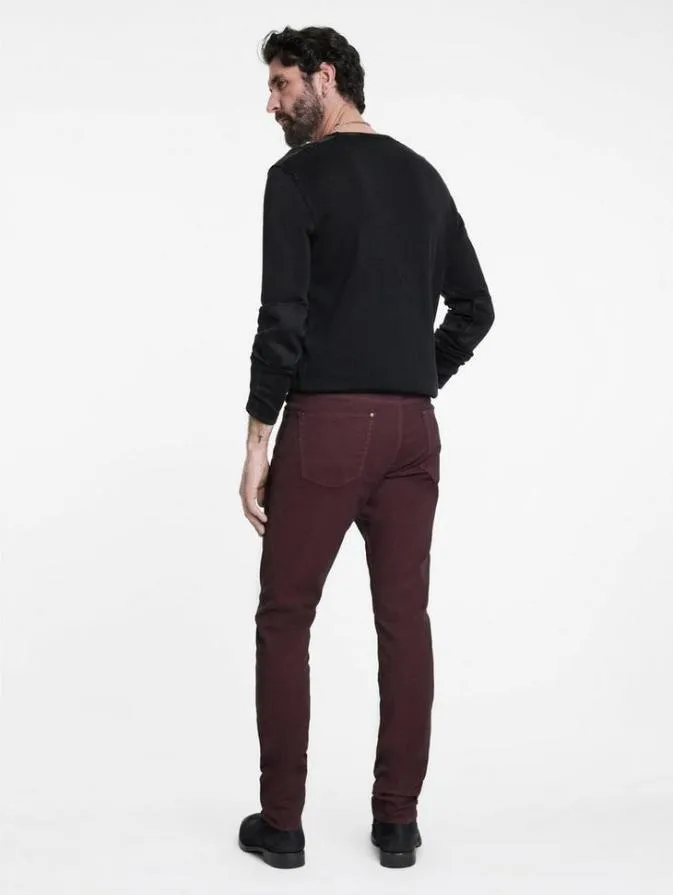 Men Jeans John Varvatos J704 8211 TAPERED FIT Oxblood