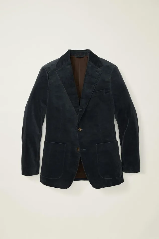 Men Jetsetter Italian Corduroy Suit Dark Blue Bonobos Suits