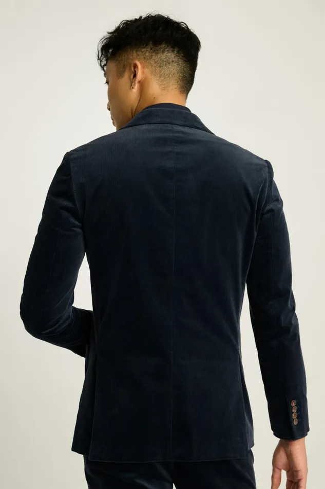 Men Jetsetter Italian Corduroy Suit Dark Blue Bonobos Suits