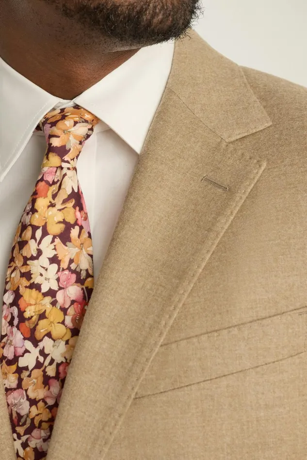 Men Jetsetter Italian Flannel Suit Sand Bonobos Suits