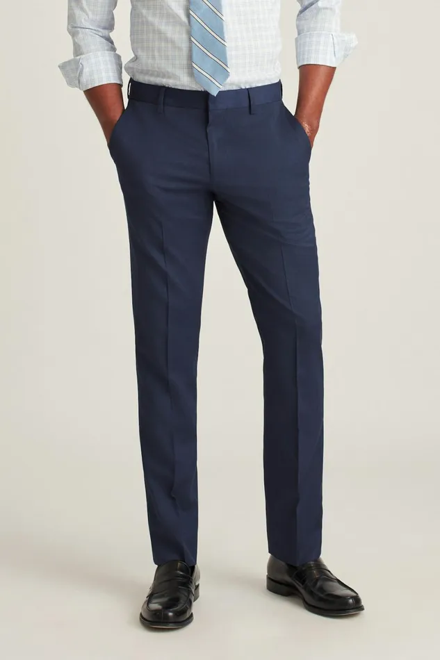 Men Jetsetter Wool Dress Pant Light Navy Bonobos Dress Pants