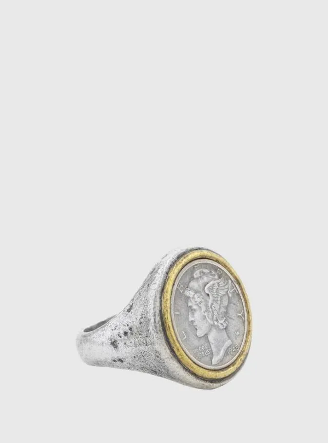 Men Jewelry John Varvatos MERCURY COIN RING No Color Men Jewelry John Varvatos MERCURY COIN RING No Color