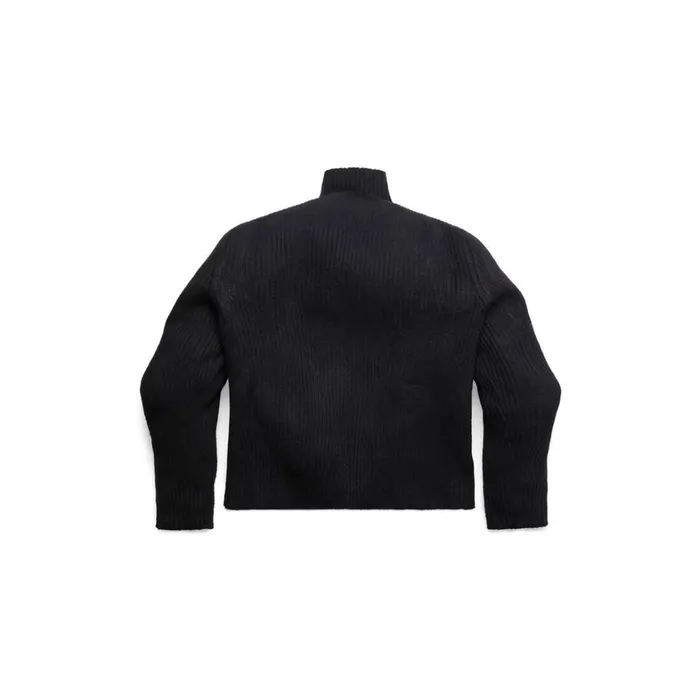 Men Knitwear Balenciaga Biker Sweater In Black