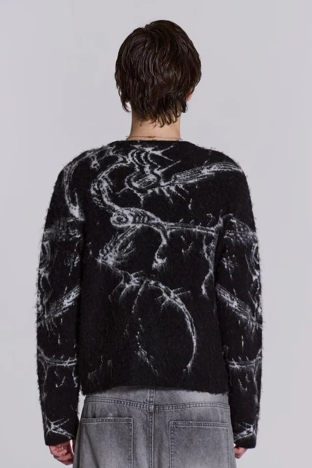 Men Lazy Willy Brushed Knit Jumper Jaded London Knitwear
