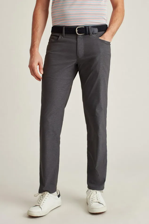 Men Lightweight 5Pocket Golf Pant Heather Smoke Bonobos Golf Pants