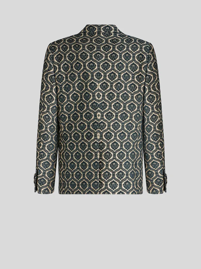 Men Macro Tie Print Jacquard Jacket Etro Jackets