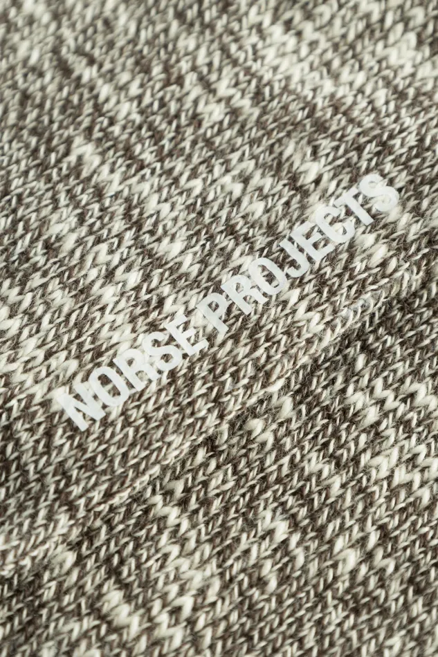 Men Norse Projects Accessories Ebbe Slub Sock Espresso