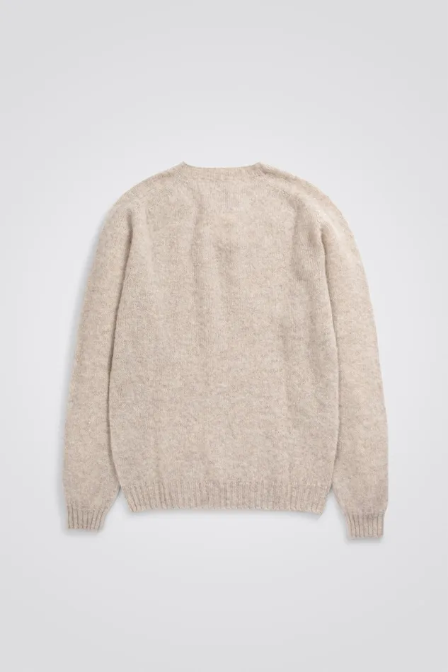 Men Norse Projects Knitwear Birnir Brushed Lambswool Oatmeal