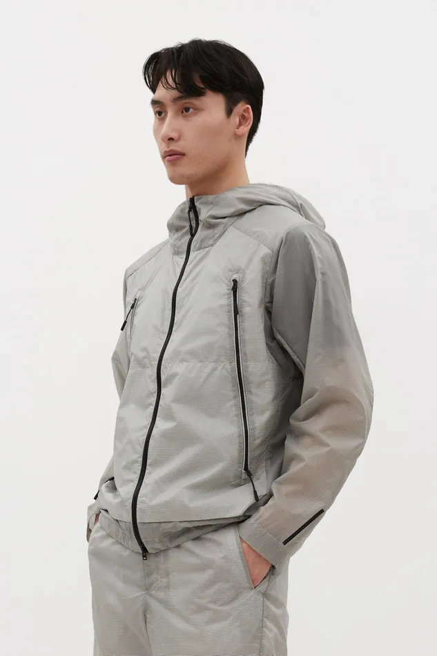 Men Norse Projects Outerwear Pasmo Hooded Windbreaker Jacket Lucid White