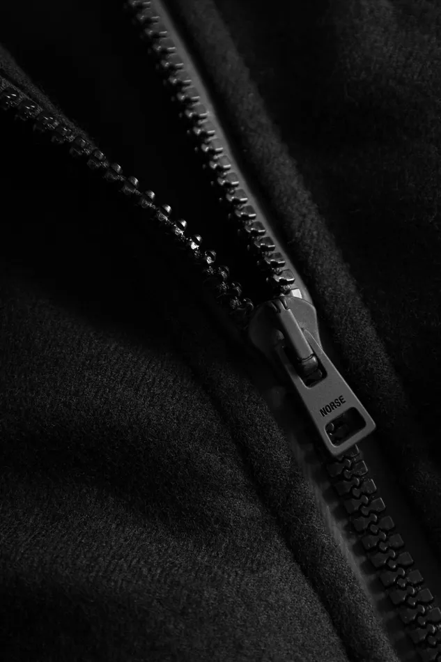 Men Norse Projects Outerwear Technical Field Jacket Loro Piana Clima System Black