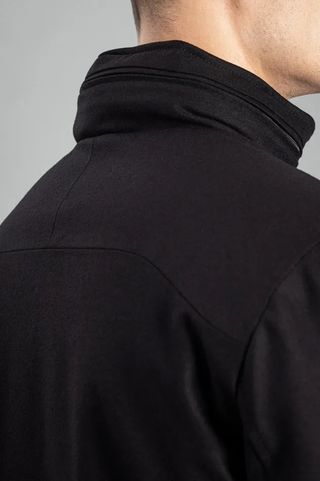 Men Norse Projects Outerwear Technical Field Jacket Loro Piana Clima System Black
