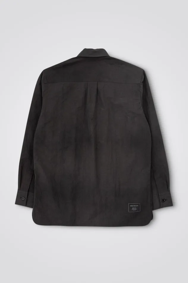 Men Norse Projects Overshirts Ulrik Wave Dye Overshirt Black