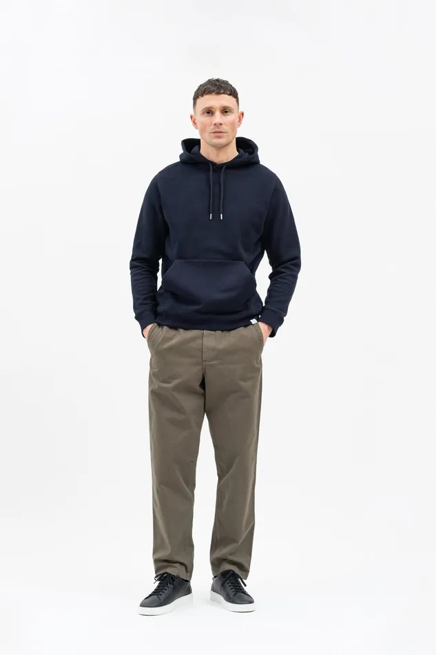 Men Norse Projects Sweatshirts Vagn Classic Hoodie Dark Navy