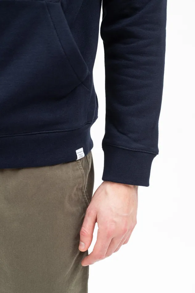 Men Norse Projects Sweatshirts Vagn Classic Hoodie Dark Navy
