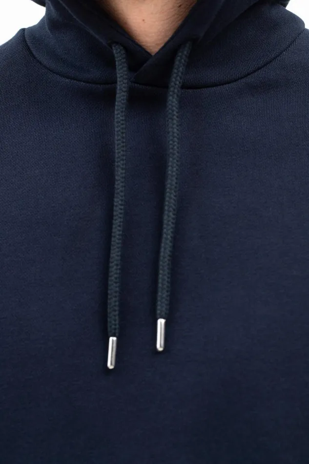 Men Norse Projects Sweatshirts Vagn Classic Hoodie Dark Navy