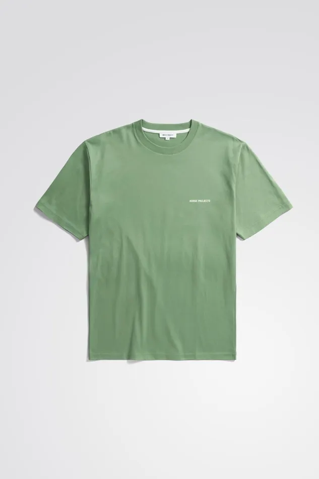 Men Norse Projects TShirts Johannes Logo Tshirt Linden Green