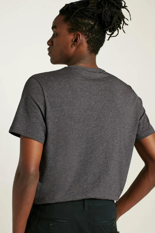 Men Organic Cotton Tee Heather Charcoal Bonobos Short Sleeve Tees
