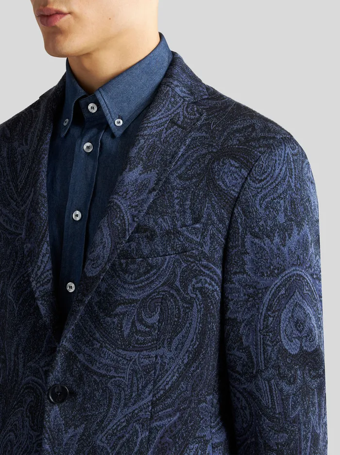 Men Paisley Jacquard Jacket Etro Jackets