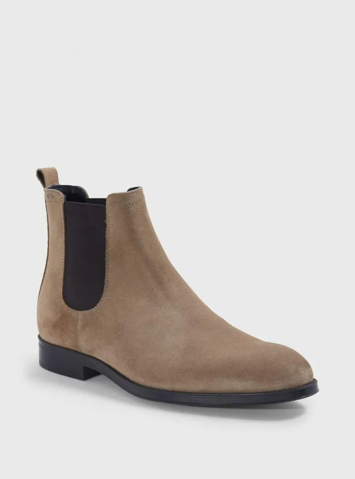 Men Paul Stuart Boots Chelsea Suede Boot Tan