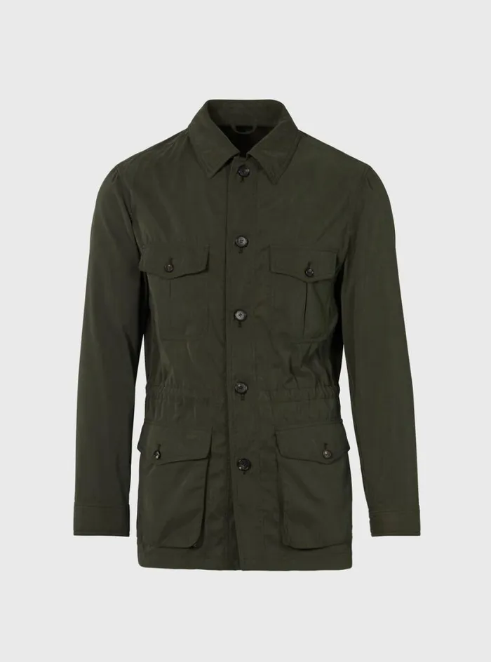 Men Paul Stuart Outerwear Belsetta Safari Jacket Olive