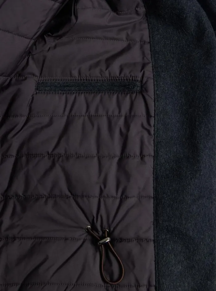 Men Paul Stuart Outerwear Cashmere Car Coat Charcoal