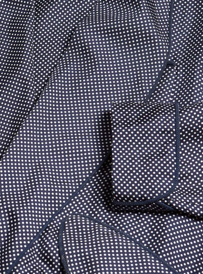 Men Paul Stuart Pajamas and Loungewear Silk Pindot Robe Navy Men Paul Stuart Pajamas and Loungewear Silk Pindot Robe Navy