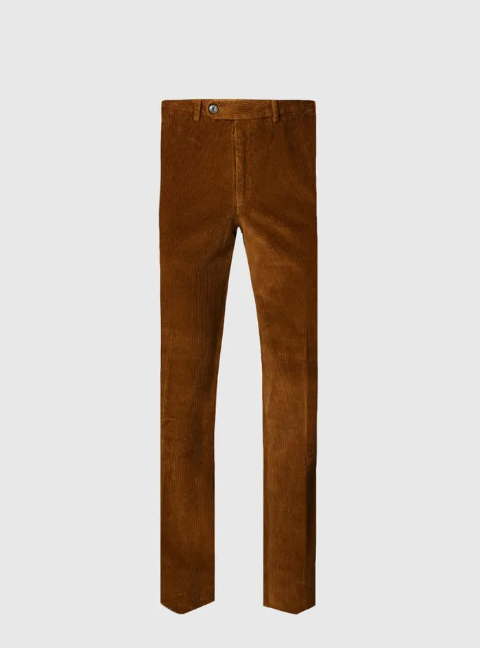 Men Paul Stuart Pants Cotton Corduroy Newton Pant Gold