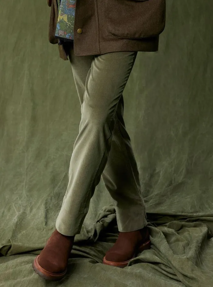 Men Paul Stuart Pants Five Pocket Corduroy Trouser Olive Men Paul Stuart Pants Five Pocket Corduroy Trouser Olive