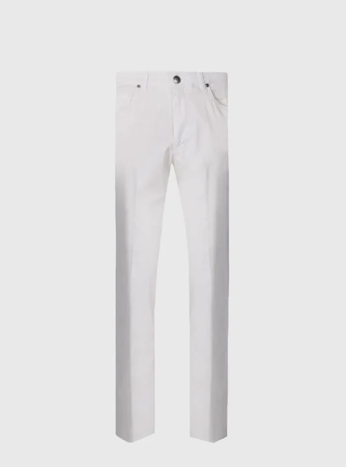 Men Paul Stuart Pants Five Pocket Trouser Cream