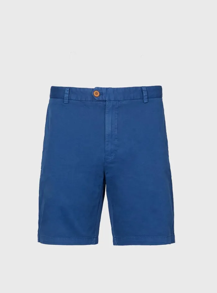 Men Paul Stuart Shorts and Swim Trunks Twill Cotton Walk Short Navy