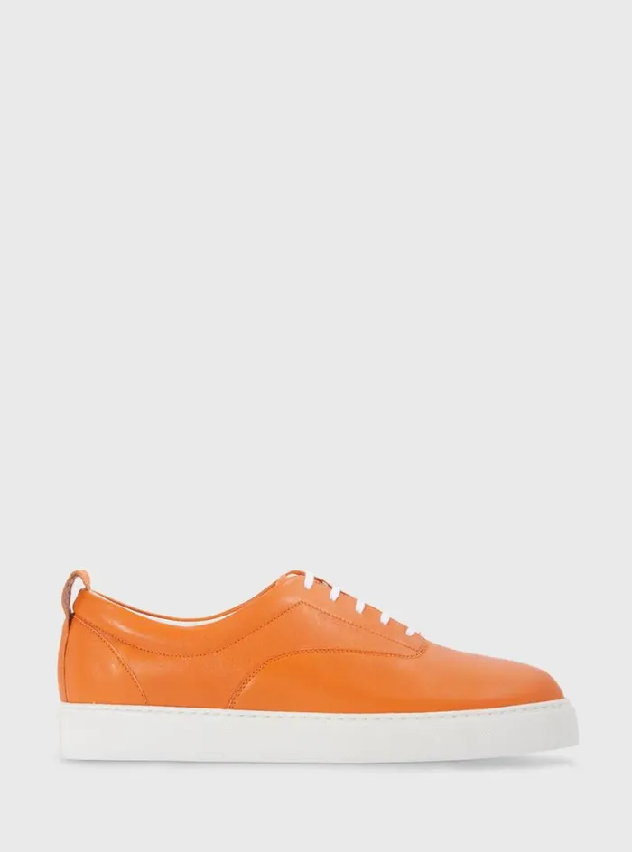 Men Paul Stuart Sneakers CVO Leather Sneaker Orange