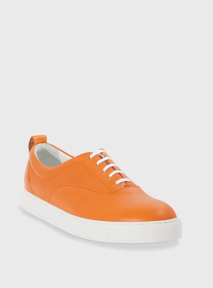 Men Paul Stuart Sneakers CVO Leather Sneaker Orange