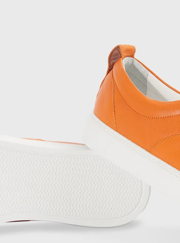 Men Paul Stuart Sneakers CVO Leather Sneaker Orange