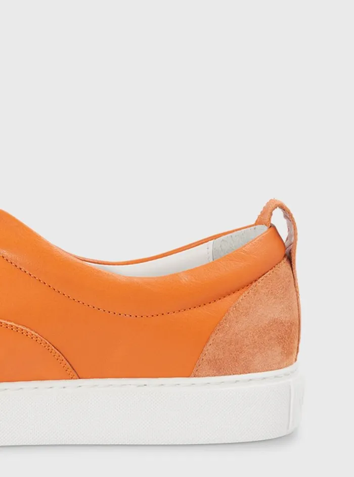 Men Paul Stuart Sneakers CVO Leather Sneaker Orange