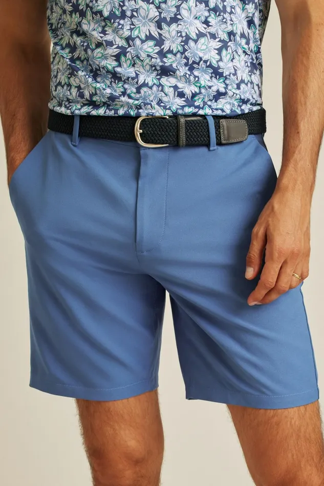 Men Performance Link Shorts Dutch Blue Bonobos Casual Shorts