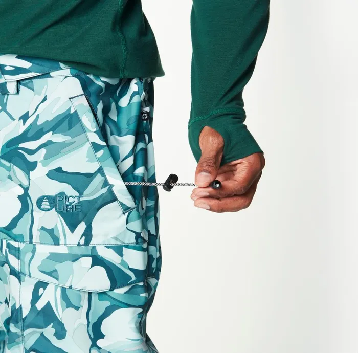 Men PLAN PRINTED PANTS Picture Organic Clothing Snow Pants