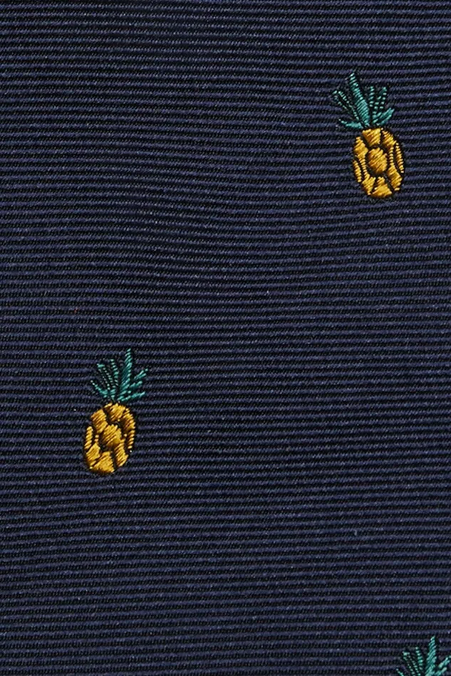Men Premium Necktie Mister Pineapple Bonobos Ties and Pocket Squares