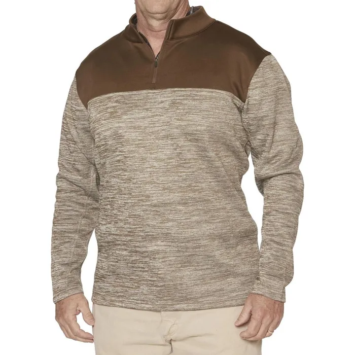 MEN QZip Pullover Khakibrown Justin Boots Outerwear